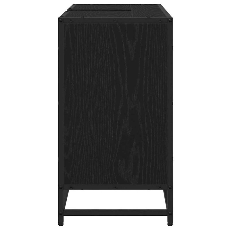 Casa si Gradina - Mobilier - Mobilier baie - Comode baie - Dulap pentru Chiuveta de Baie Stejar negru 80 x 33 x 60 cm - Infinity.ro