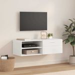 Casa si Gradina - Mobilier - Seturi de mobilier - Seturi living - Cabinet TV cu sertar Alb 100.5 x 39 x 30 cm Lemn compozit - Infinity.ro