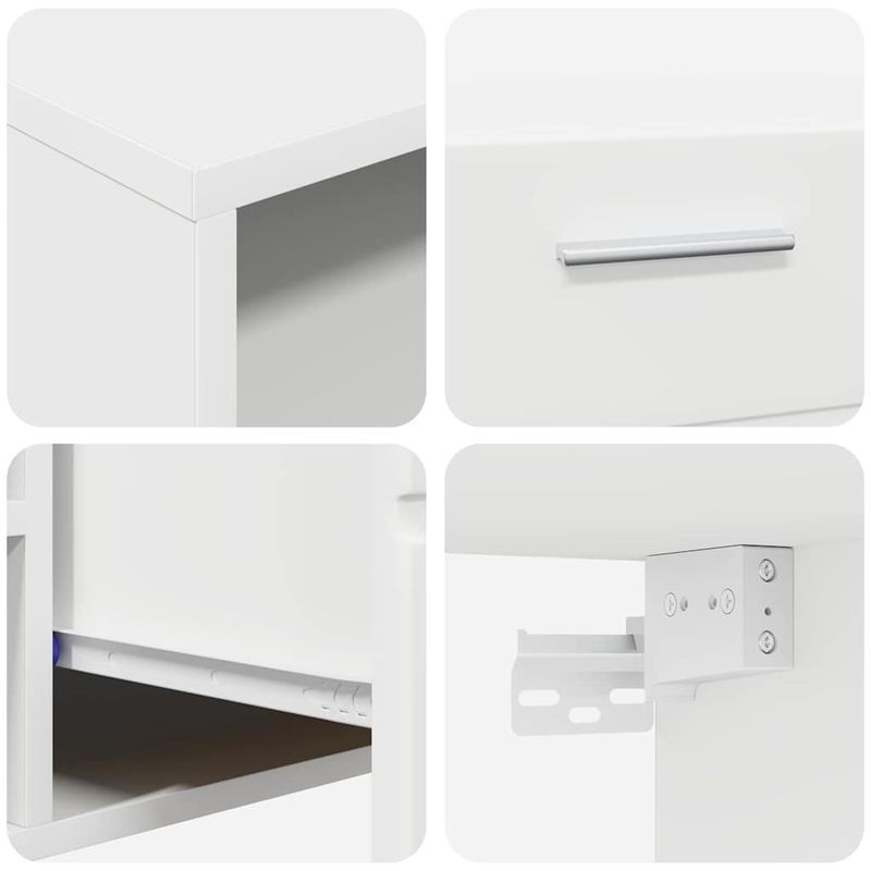 Casa si Gradina - Mobilier - Seturi de mobilier - Seturi living - Cabinet TV cu sertar Alb 100.5 x 39 x 30 cm Lemn compozit - Infinity.ro