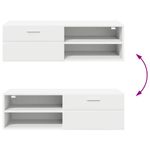 Casa si Gradina - Mobilier - Seturi de mobilier - Seturi living - Cabinet TV cu sertar Alb 100.5 x 39 x 30 cm Lemn compozit - Infinity.ro