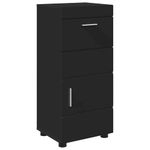 Casa si Gradina - Mobilier - Mobilier baie - Corpuri baie - Dulap de Baie cu usa Negru 37 x 31.5 x 82 cm Lemn compozit - Infinity.ro