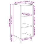 Casa si Gradina - Mobilier - Comode si corpuri - Comode - Bufet Lemn vechi 32.5 x 34.5 x 90 cm Lemn compozit - Infinity.ro