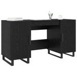 Casa si Gradina - Mobilier - Mese si birouri - Birouri - Birou cu raft Stejar negru 140 x 50 x 75 cm Lemn compozit - Infinity.ro