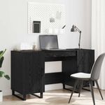 Casa si Gradina - Mobilier - Mese si birouri - Birouri - Birou cu raft Stejar negru 140 x 50 x 75 cm Lemn compozit - Infinity.ro