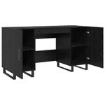 Casa si Gradina - Mobilier - Mese si birouri - Birouri - Birou cu raft Stejar negru 140 x 50 x 75 cm Lemn compozit - Infinity.ro