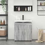 Casa si Gradina - Mobilier - Mobilier baie - Comode baie - Cabinet pentru chiuveta de baie sonoma gri 60 x 34 x 63 cm - Infinity.ro