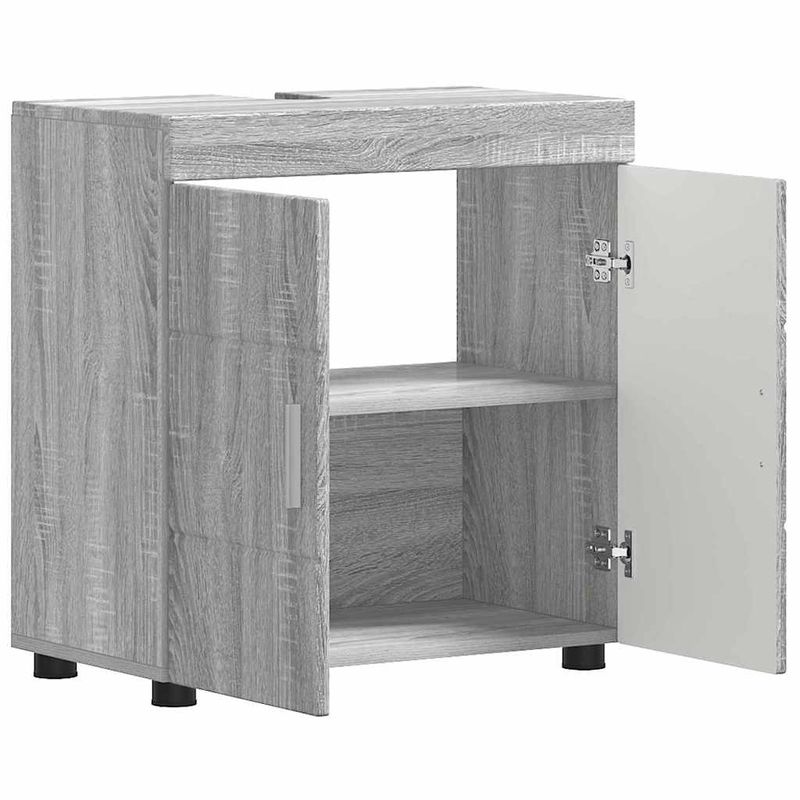 Casa si Gradina - Mobilier - Mobilier baie - Comode baie - Cabinet pentru chiuveta de baie sonoma gri 60 x 34 x 63 cm - Infinity.ro