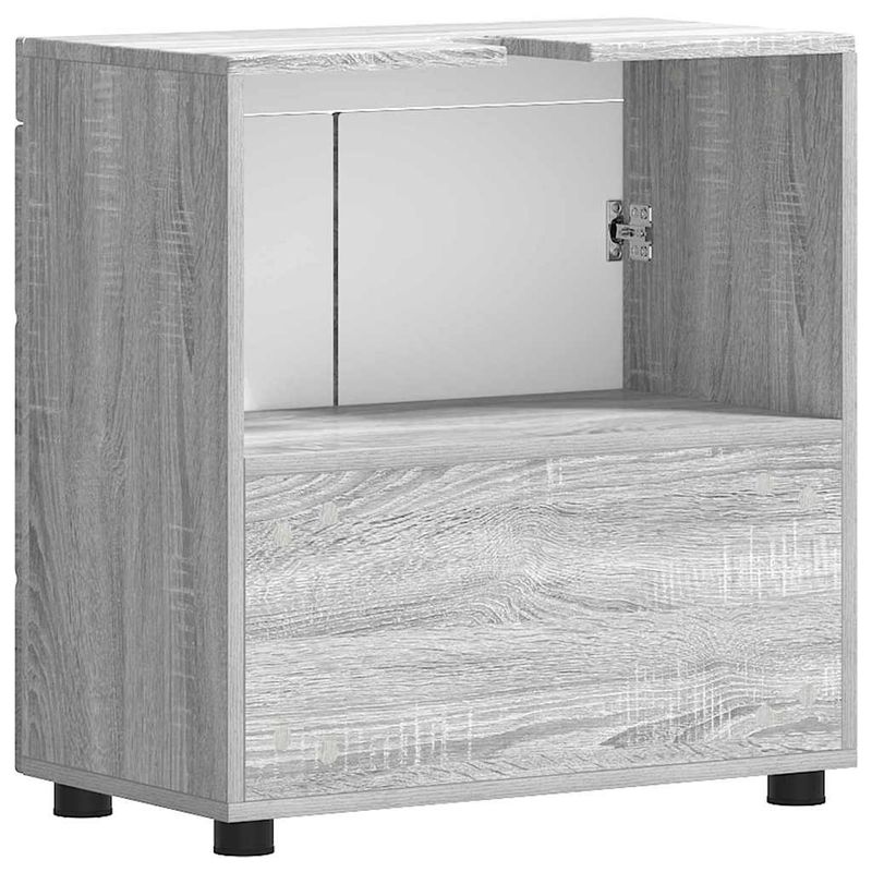 Casa si Gradina - Mobilier - Mobilier baie - Comode baie - Cabinet pentru chiuveta de baie sonoma gri 60 x 34 x 63 cm - Infinity.ro