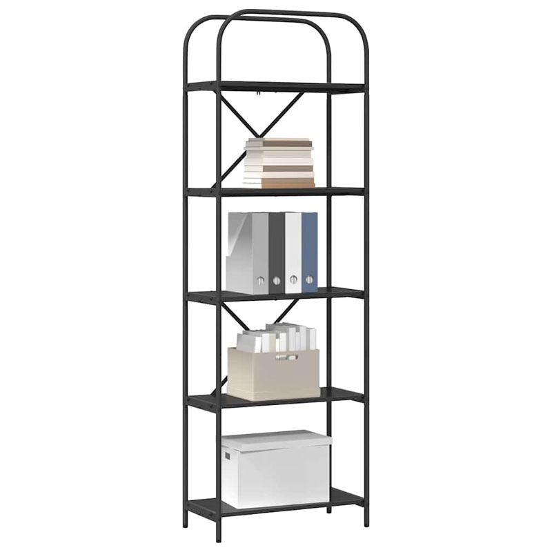 Casa si Gradina - Mobilier - Biblioteci si rafturi - Biblioteci - Raft pentru carti Stejar negru 60 x 30 x 183 cm Lemn compozit - Infinity.ro