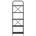 Casa si Gradina - Mobilier - Biblioteci si rafturi - Biblioteci - Raft pentru carti Stejar negru 60 x 30 x 183 cm Lemn compozit - Infinity.ro