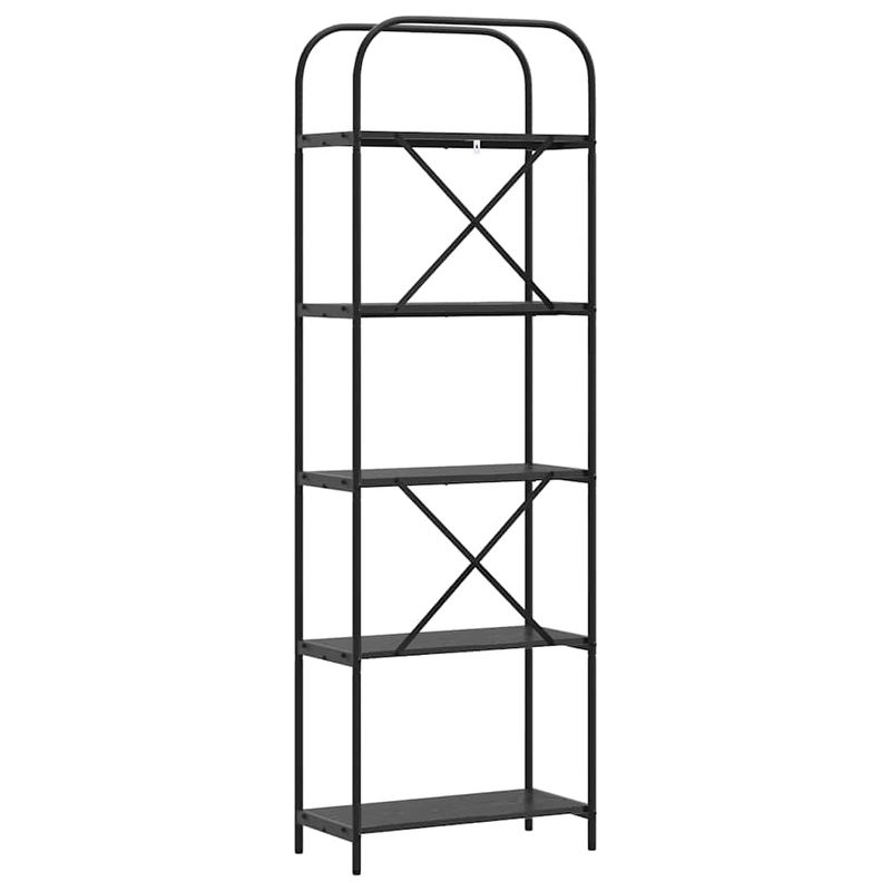 Casa si Gradina - Mobilier - Biblioteci si rafturi - Biblioteci - Raft pentru carti Stejar negru 60 x 30 x 183 cm Lemn compozit - Infinity.ro