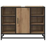 Casa si Gradina - Mobilier - Mobilier baie - Comode baie - Dulap pentru Chiuveta de Baie stejar artizanal 80 x 33 x 60 cm - Infinity.ro