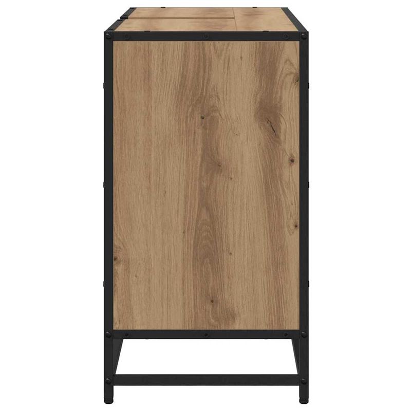 Casa si Gradina - Mobilier - Mobilier baie - Comode baie - Dulap pentru Chiuveta de Baie stejar artizanal 80 x 33 x 60 cm - Infinity.ro