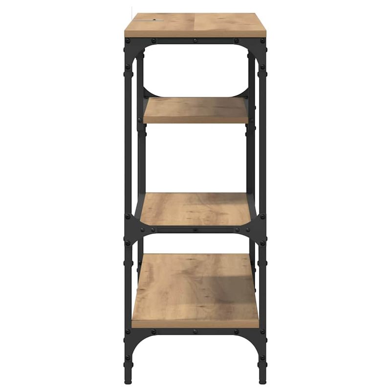 Casa si Gradina - Mobilier - Comode si corpuri - Console - Masa de consola stejar artizanal 100 x 30 x 75 cm Lemn compozit - Infinity.ro