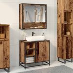 Casa si Gradina - Mobilier - Mobilier baie - Comode baie - Dulap pentru Chiuveta de Baie cu usa Lemn vechi 65 x 33 x 60 cm - Infinity.ro