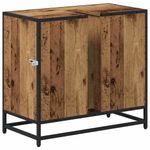 Casa si Gradina - Mobilier - Mobilier baie - Comode baie - Dulap pentru Chiuveta de Baie cu usa Lemn vechi 65 x 33 x 60 cm - Infinity.ro