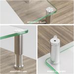 PC, gaming si accesorii - Desktop PC & monitoare - Accesorii monitoare - Set 2 suporturi monitor din sticla securizata, reglaj inaltime, inclinare, capacitate 40k, suport imprimanta, consola - Infinity.ro