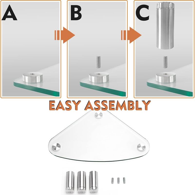 PC, gaming si accesorii - Desktop PC & monitoare - Accesorii monitoare - Suport monitor triunghiular din sticla securizata, reglaj inaltime, inclinare, capacitate 40kg, design ergonomic - Infinity.ro