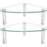 PC, gaming si accesorii - Desktop PC & monitoare - Accesorii monitoare - Suport monitor triunghiular din sticla securizata, reglaj inaltime, inclinare, capacitate 40kg, design ergonomic - Infinity.ro