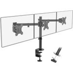 PC, gaming si accesorii - Desktop PC & monitoare - Accesorii monitoare - Suport birou monitoare, 13-27 inch, brat triplu, reglabil, rotatie 360, prindere VESA 75x75 100x100, management cabluri - Infinity.ro