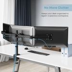 PC, gaming si accesorii - Desktop PC & monitoare - Accesorii monitoare - Suport birou monitoare, 13-27 inch, brat triplu, reglabil, rotatie 360, prindere VESA 75x75 100x100, management cabluri - Infinity.ro