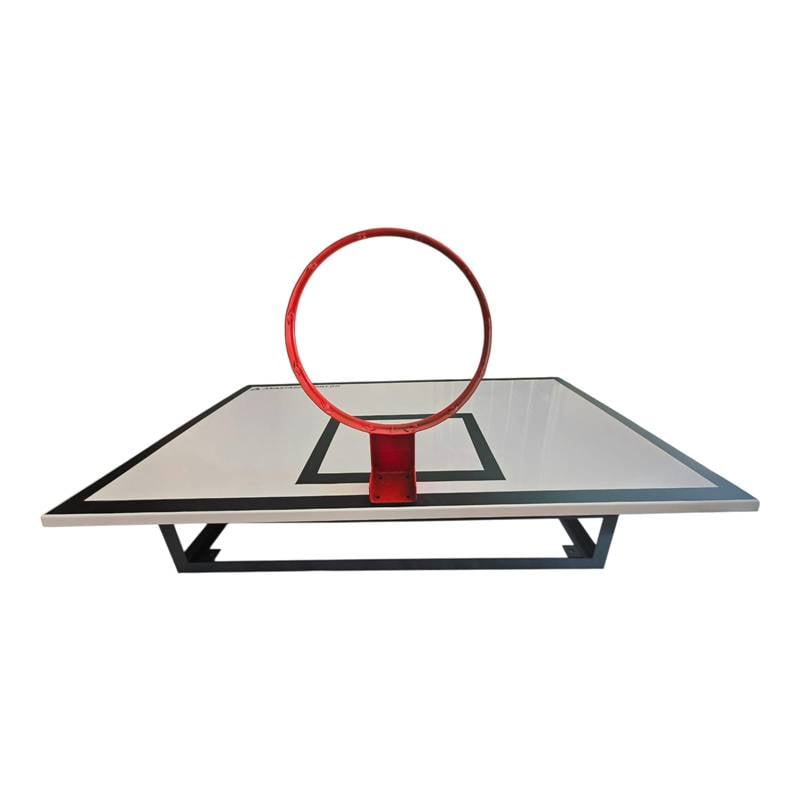 Sport si Outdoor - Sporturi de echipa - Baschet - Cosuri si panouri baschet - Sistem baschet perete Anastasia Sport – Panou 180x105 cm, Inel antivandalizare si Plasa Tricolora - Infinity.ro