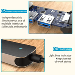 PC, gaming si accesorii - Retelistica - Hub-uri - Statie de andocare, Profesional, Hub 6 in 1 CRISTALIS SALE™, portabil, Adaptor USB C - Infinity.ro