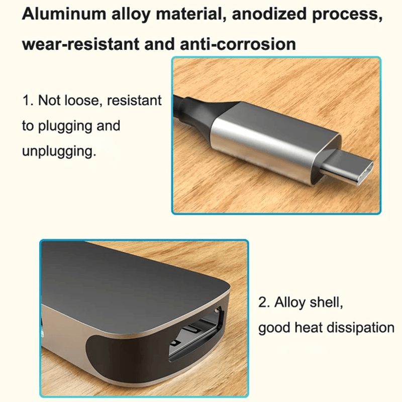 PC, gaming si accesorii - Retelistica - Hub-uri - Statie de andocare, Profesional, Hub 6 in 1 CRISTALIS SALE™, portabil, Adaptor USB C - Infinity.ro
