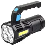 Casa si Gradina - Corpuri si surse de iluminat - Iluminat exterior - Lanterne - Lanterna LED reincarcabila, cu acumulatori, 15x6x6 cm, Gonga® Negru - Infinity.ro