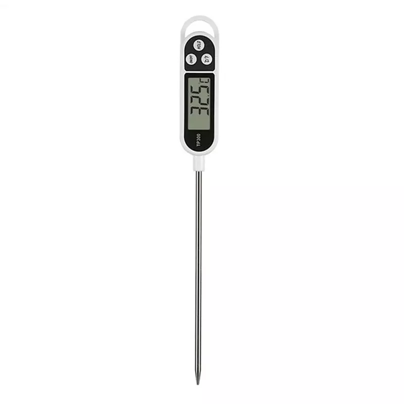 Casa si Gradina - Bucatarie si vesela - Ustensile bucatarie - Termometre bucatarie - Termometru digital alimentar de insertie cu tija, 3 butoane, Gonga® Alb - Infinity.ro