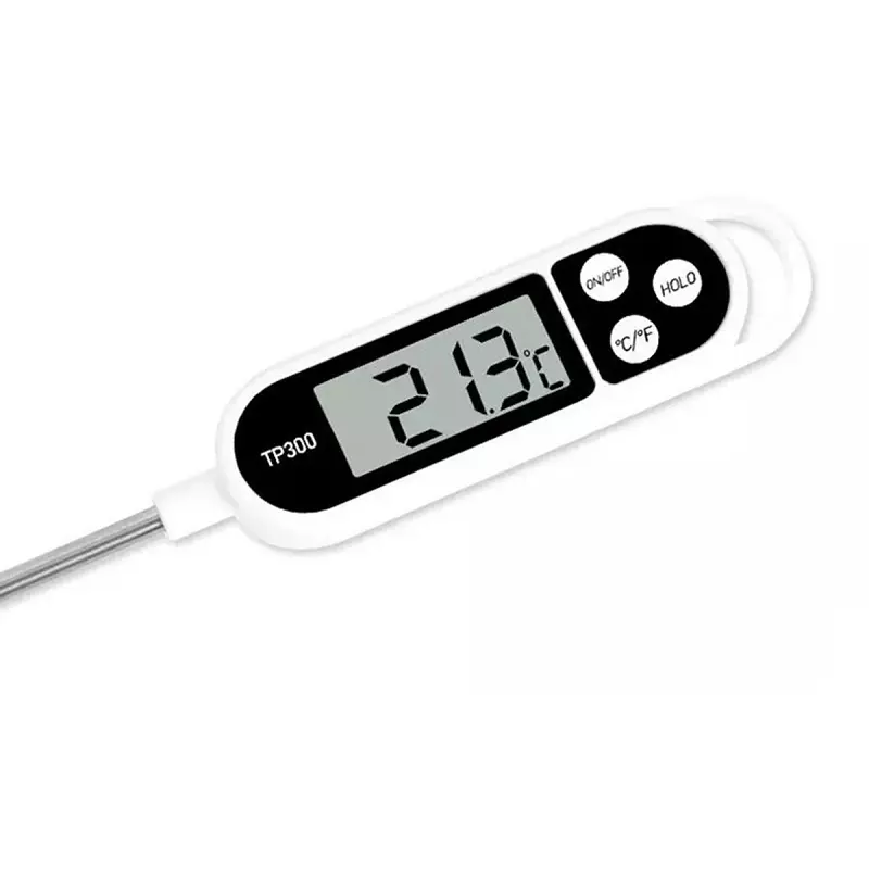 Casa si Gradina - Bucatarie si vesela - Ustensile bucatarie - Termometre bucatarie - Termometru digital alimentar de insertie cu tija, 3 butoane, Gonga® Alb - Infinity.ro