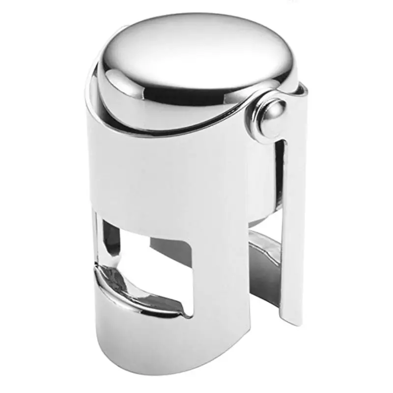 Casa si Gradina - Bucatarie si vesela - Accesorii bar - Tirbusoane si dopuri - Dop practic, pentru vin si sampanie, Gonga® Argintiu - Infinity.ro