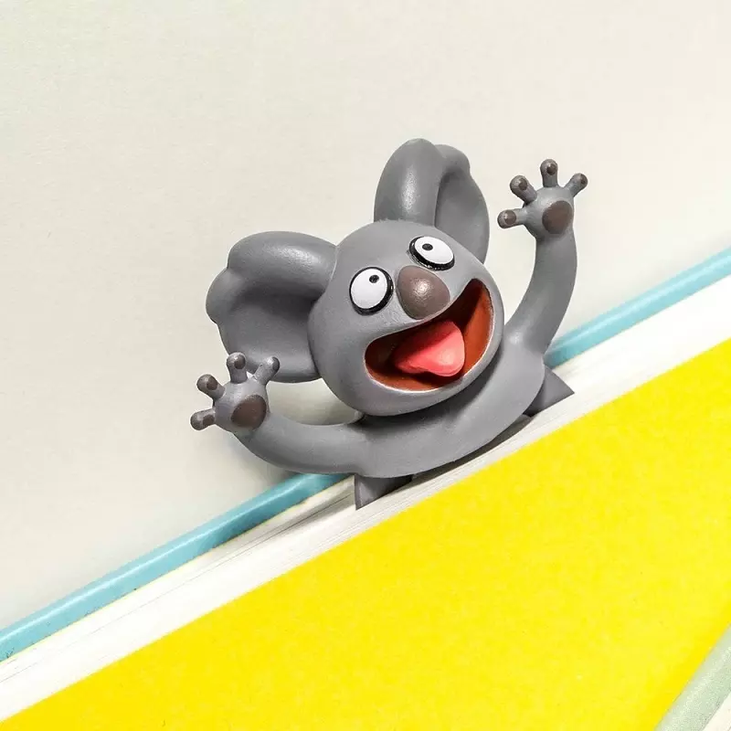 Carti si Birotica - Carti - Accesorii pentru cititori - Semn de carte, model 3D, Gonga® Gri - Infinity.ro