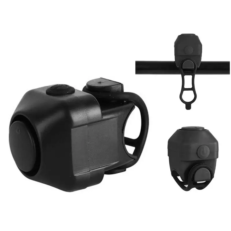 Sport si Outdoor - Ciclism - Piese pentru biciclete - Accesorii piese biciclete - Sonerie electrica de mare putere pentru bicicleta, cu baterii, Gonga® Negru - Infinity.ro