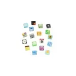 Casa si Gradina - Decoratiuni - Decoratiuni perete - Set 18 magneti de frigider model aplicatii iPhone, Gonga® Multicolor - Infinity.ro