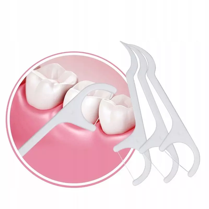 Ingrijire personala si Cosmetice - Igiena dentara - Periute de dinti clasice - Ata dentara, 50 buc, Gonga® Alb - Infinity.ro