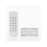 Casa si Gradina - Sanitare - Suporturi si accesorii baie - Dispensere - Dozator de pasta de dinti cu suport pentru periute, Gonga® Alb - Infinity.ro