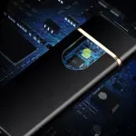 Market - Tutun si tigari - Articole si accesorii tutun - Bricheta electrica cu senzor, antivant, cablu usb inclus, Gonga® Negru - Infinity.ro