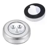 Casa si Gradina - Corpuri si surse de iluminat - Veioze si lampi - Lampi de veghe - Lampa cu 3 leduri, cu banda autoadeziva, Gonga® Gri - Infinity.ro