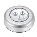 Casa si Gradina - Corpuri si surse de iluminat - Veioze si lampi - Lampi de veghe - Lampa cu 3 leduri, cu banda autoadeziva, Gonga® Gri - Infinity.ro