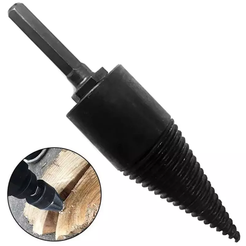 Casa si Gradina - Constructii - Scule de mana si unelte - Accesorii scule de mana - Burghiu conic pentru despicarea lemnului, Gonga® Negru - Infinity.ro