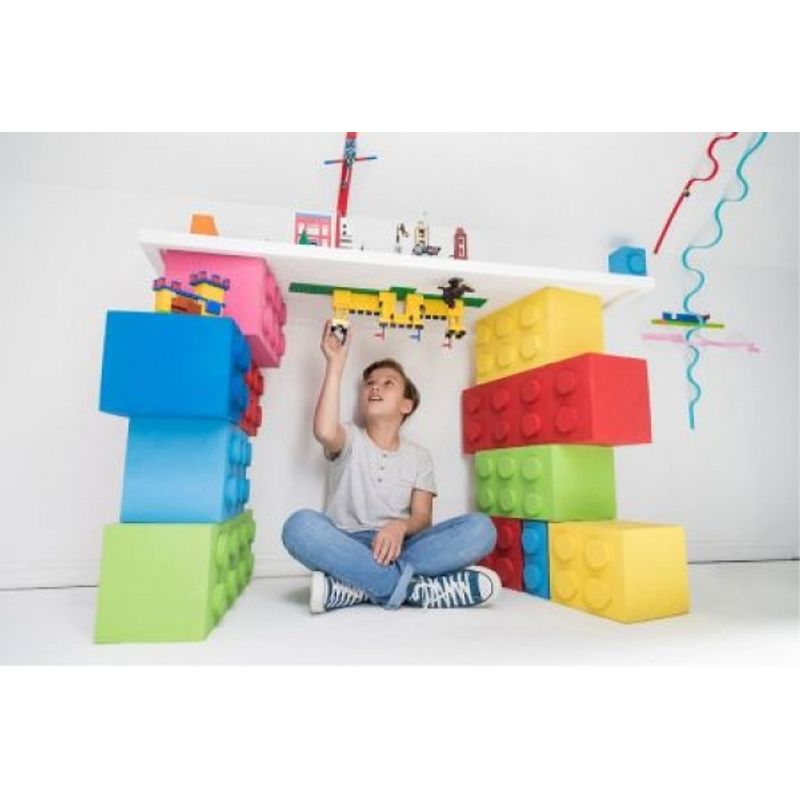 Jucarii, Copii si Bebe - Jucarii si jocuri - Seturi de constructie si cuburi - Seturi de constructie - Banda adeziva de constructie pentru lego, albastru deschis, VIVO, EFG1081 - Infinity.ro