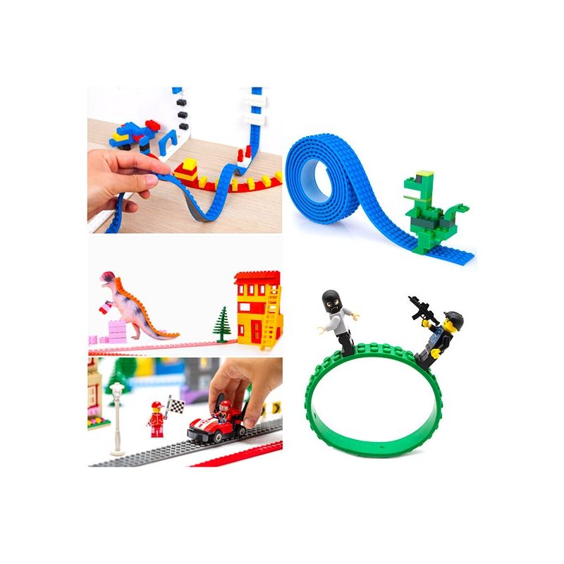 Jucarii, Copii si Bebe - Jucarii si jocuri - Seturi de constructie si cuburi - Seturi de constructie - Banda adeziva de constructie pentru lego, verde, VIVO, EFG1079 - Infinity.ro