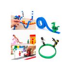 Jucarii, Copii si Bebe - Jucarii si jocuri - Seturi de constructie si cuburi - Seturi de constructie - Banda adeziva de constructie pentru lego, roz, VIVO, EFG1083 - Infinity.ro