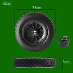 Casa si Gradina - Constructii - Depozitare, transport si protectie - Accesorii echipamente pentru transport si ridicat - Roata plina pentru roaba, din spuma, fara camera, 350 mm, diametru ax 15 / 25 mm, negru, Vivo GR005 - Infinity.ro