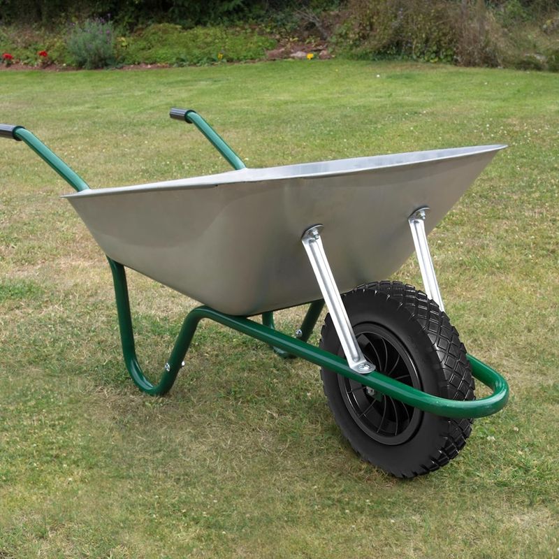 Casa si Gradina - Constructii - Depozitare, transport si protectie - Accesorii echipamente pentru transport si ridicat - Roata plina pentru roaba, din spuma, fara camera, 350 mm, diametru ax 15 / 25 mm, negru, Vivo GR005 - Infinity.ro