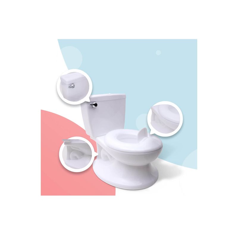 Jucarii, Copii si Bebe - Igiena si ingrijire - Baia bebelusului - Olite si reductoare WC - Olita educationala cu sunete, alb, 407774 - Infinity.ro