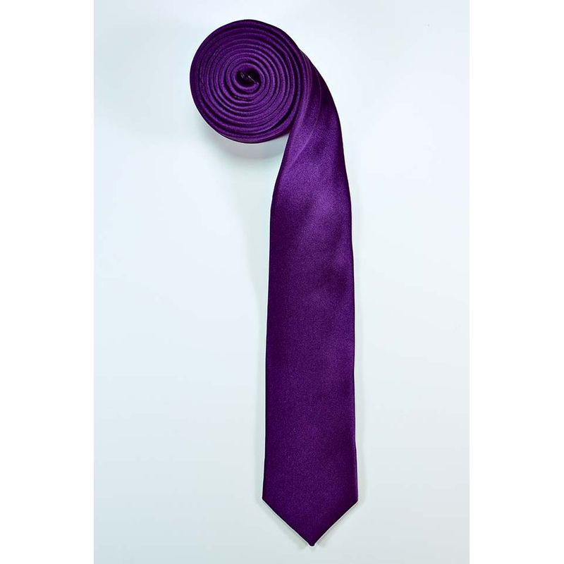 Fashion, accesorii si bijuterii - Barbati - Accesorii barbati - Cravate si papioane barbati - Cravata cu aspect matasos, mov, 157 x 9 cm, CRV2, Vivo, CRV2-PURPLE - Infinity.ro
