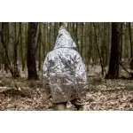 Sport si Outdoor - Camping - Accesorii camping si drumetii - Pelerina termica cu gluga, marime universala, Gonga® Argintiu - Infinity.ro