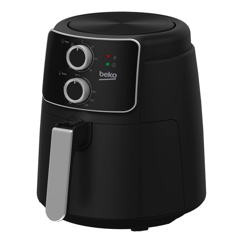 Electronice si Electrocasnice - Electrocasnice bucatarie - Aparate de gatit & desert - Friteuze - Friteuza cu Aer Cald BEKO FRL2242B, 3.9kg, 1500W, Negru-Argintiu - Infinity.ro